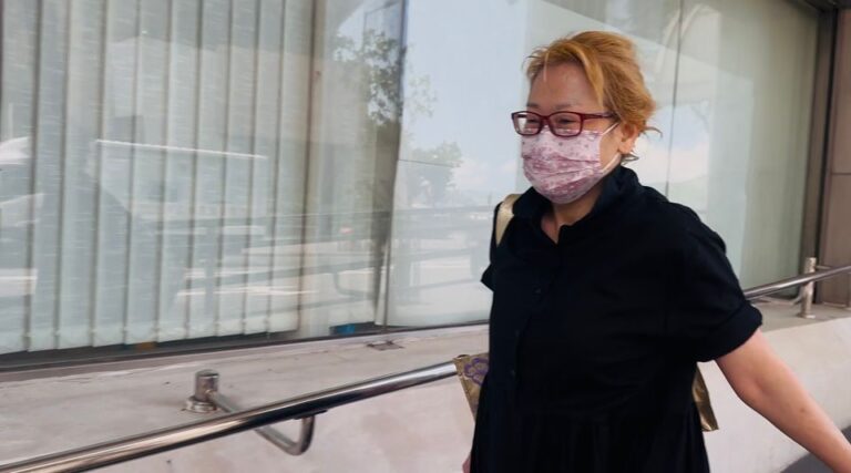 孫兆芳否認向樓下住戶淋潑糞便及毀壞對方的閉路電視。