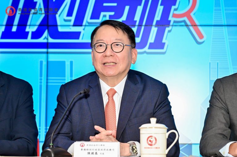 陳國基致辭時表示，今屆政府非常重視栽培青年。