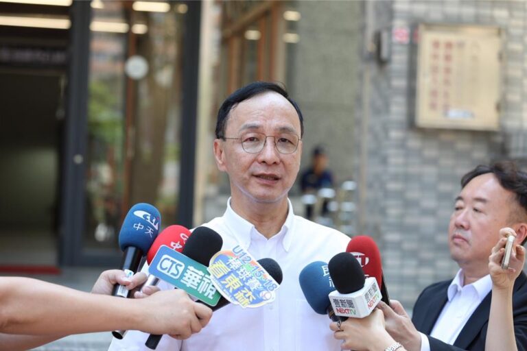 朱立倫公開點名盧秀燕接棒。(台灣中時新聞網圖片)