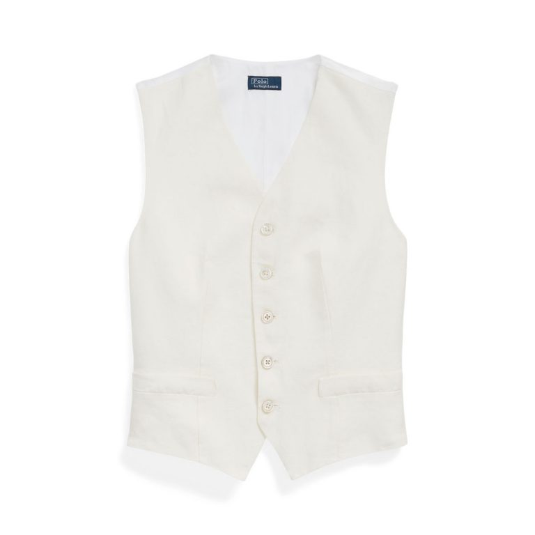 Polo Ralph Lauren Vest $2,490/h透氣亞麻質料製作，相當通爽，修腰設計凸顯曲線美。