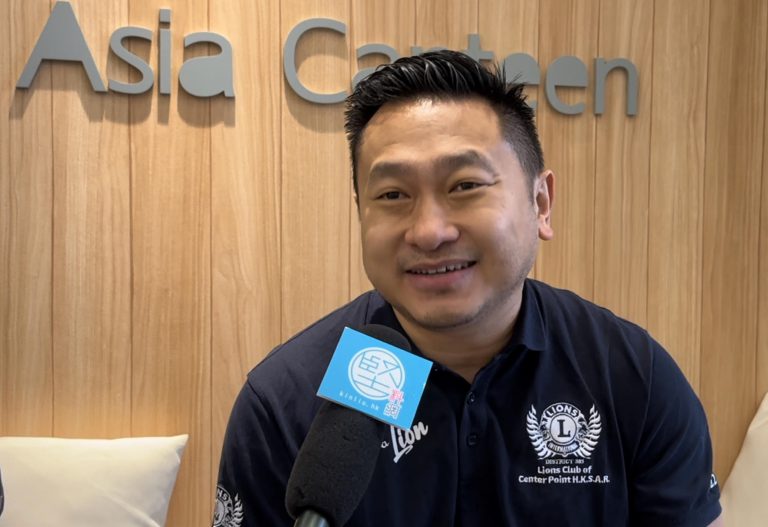 香港特區中央獅子會會長江俊傑希望，整個活動能夠推動給社會大眾知道SEN學生的能力，令他們的就業更加容易。（燊亮 攝）