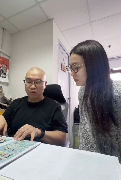 蔡潔與漫畫家曹志豪合作推出漫畫。