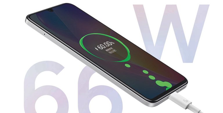 支援66W快充，35分鐘就充滿電。