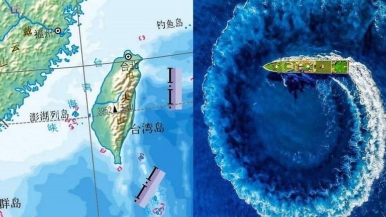 福建海事局啟動聯合巡航巡查行動，並附上一張台灣海峽的地圖，