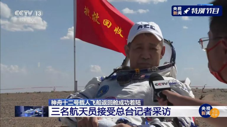 航天員聶海勝。（央視截圖）