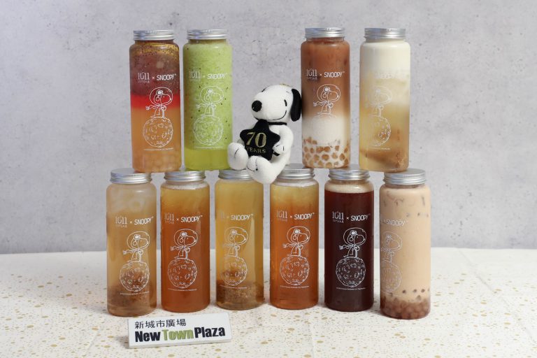 飲品以 Snoopy 瓶裝售賣，很有特色。
