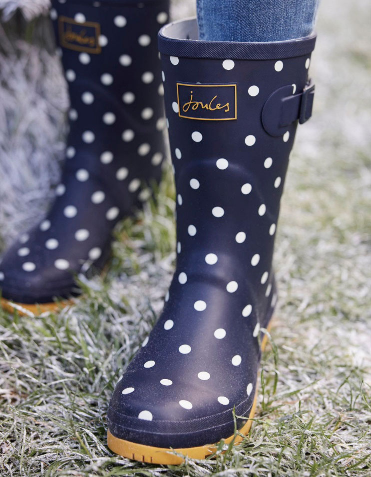 Joules Leopard Printed Rain Boots/c