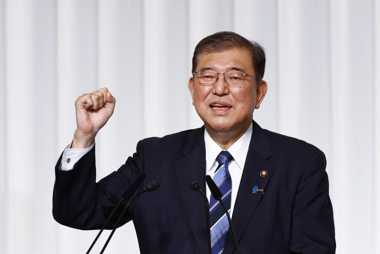 日本首相石破茂。(新華社)