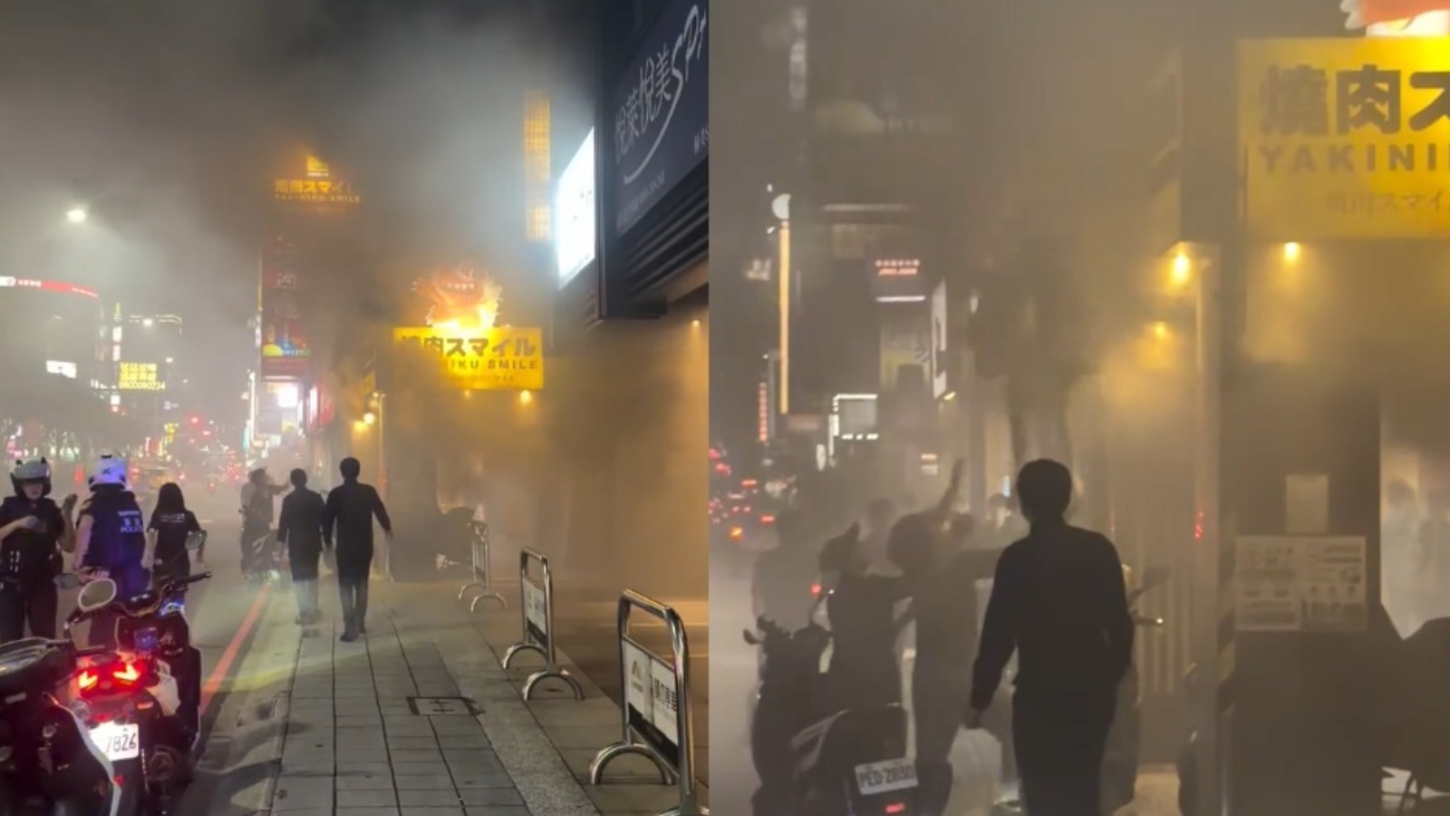 【堅有片】台北燒肉店發生嚴重火災　九人受困被迫跳樓逃生